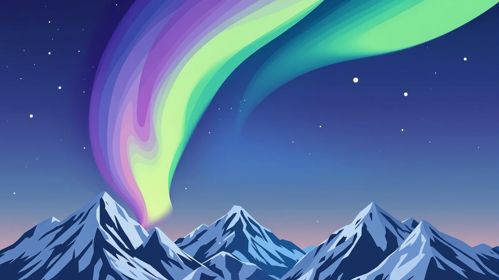 Aurora Peaks — one of the worlds a Yippito game can be played in